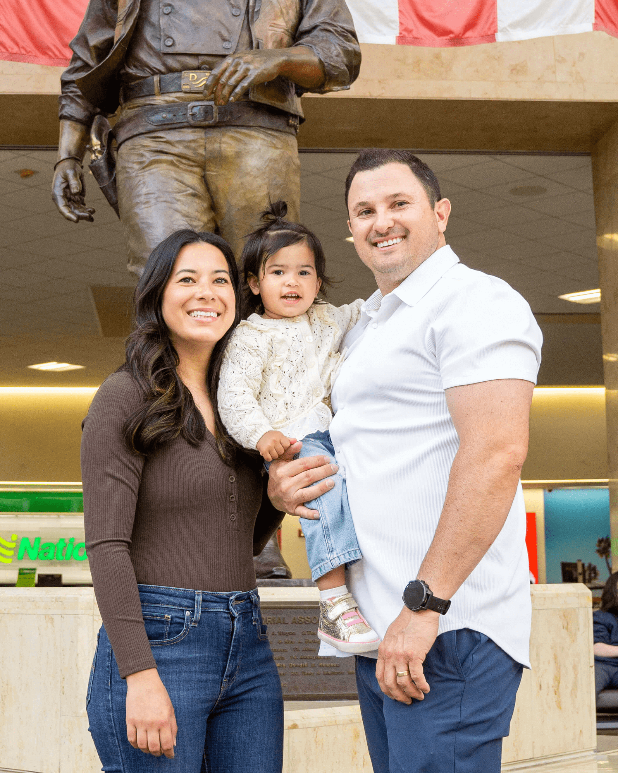 Family in the Airport