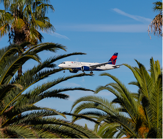 Plane in the sky