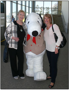 Guests with Snoopy