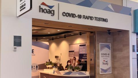 Hoag Rapid Testing store front