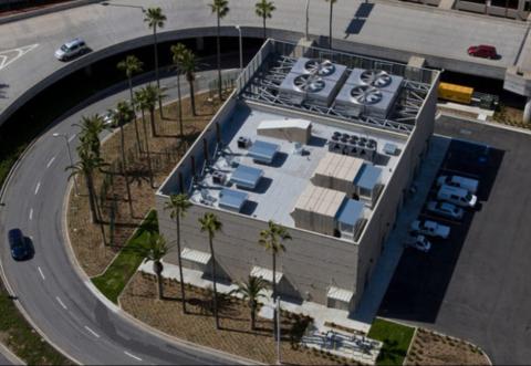 aerial view of central utility plant