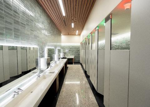 Newly-renovated bathrooms