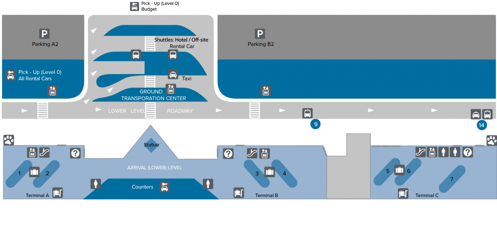 Transportation Map | John Wayne Airport, Orange County