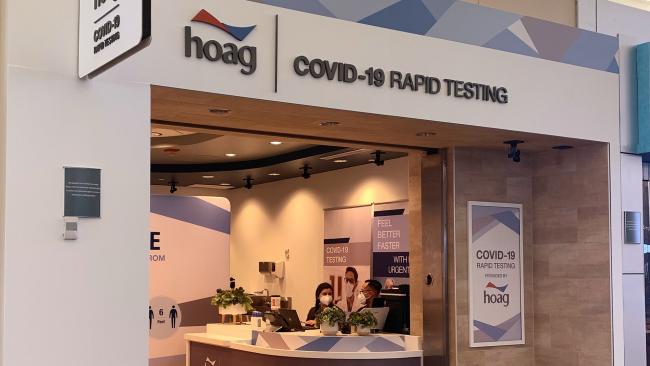 Hoag Rapid Testing store front