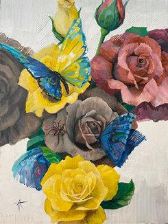Andrea Tarman-Charlottes Garden I-Oil on canvas-2019