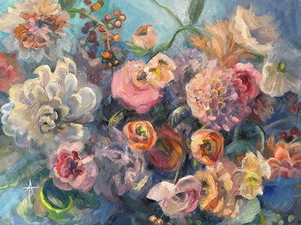 Andrea Tarman-Velveteen Dance-Oil on canvas-2021