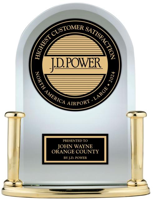 JD Power Award to John Wayne Airport