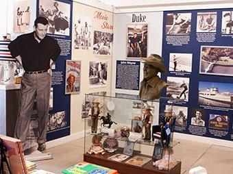 Exhibition View of ‘The Duke’, a Display about John Wayne, courtesy of Balboa Island Museum website