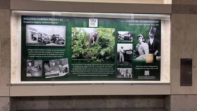 History of Kellogg Garden Products display