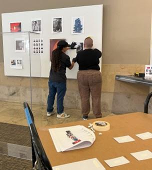 Installation view of photography artwork