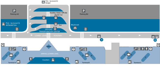 Ground Transportation map