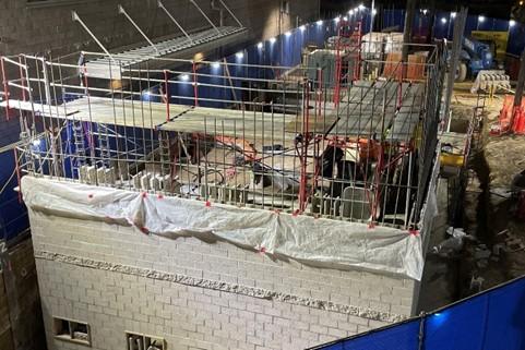 Construction on electrical plant