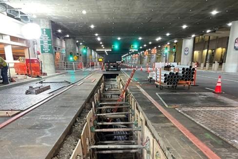 Working on underground electrical 